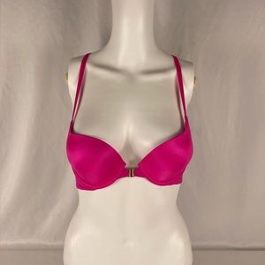 VS Sexy X Strap Push Up Bra Hot Pink size 32B